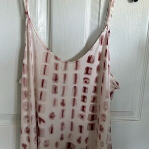 Stylish Women's Pink Patterned Maxi Dress
